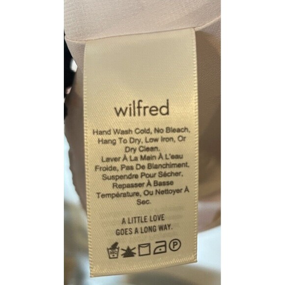 Aritzia Wilfred Cream Pink Floral Print Off Shoulder Flowy Mini Dress Si… - Picture 8 of 10